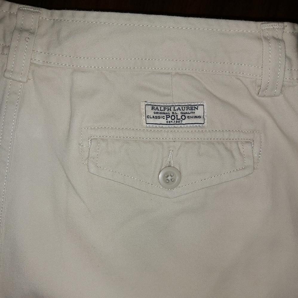 POLO Boys Light Khaki Cargo Shorts Size 20 - Picture 2 of 4